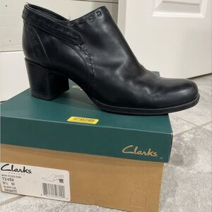 Clarks Women's Black Heeled Boots